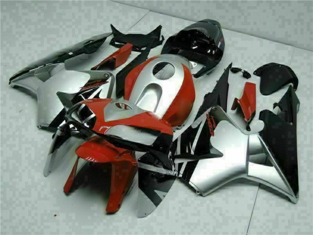 Honda CBR 600RR 2005-2006 - Preto Prata Vermelho