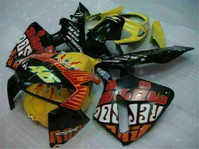 Honda CBR 600RR 2005-2006 - Preto Vermelho Amarelo 46