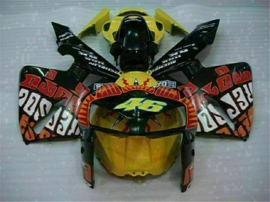 Honda CBR 600RR 2005-2006 - Preto Vermelho Amarelo 46