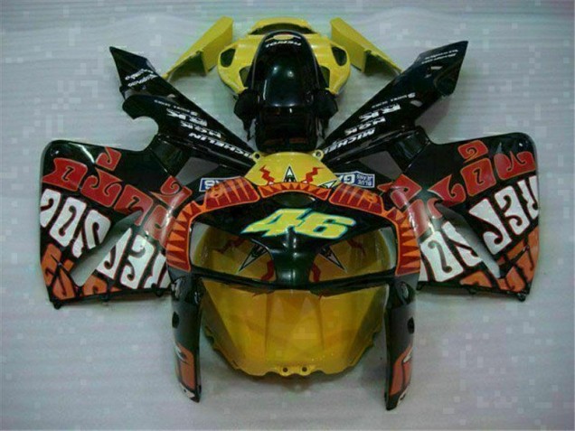 Honda CBR 600RR 2005-2006 - Preto Vermelho Amarelo 46
