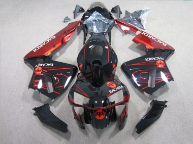 Honda CBR 600RR 2005-2006 - Preto Vermelho BACARDI