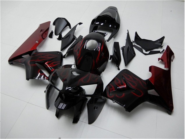 Honda CBR 600RR 2005-2006 - Vermelho Chama Preto