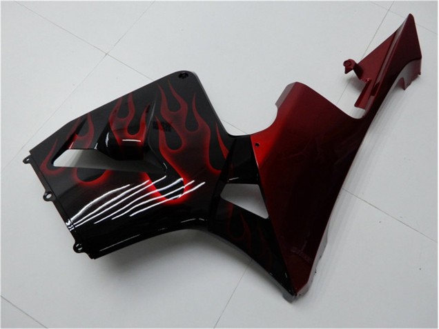 Honda CBR 600RR 2005-2006 - Vermelho Chama Preto