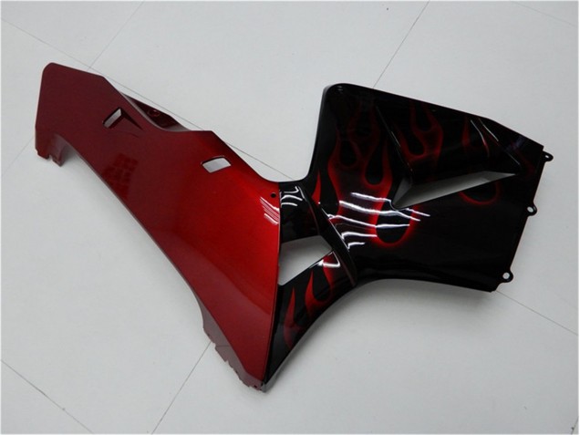 Honda CBR 600RR 2005-2006 - Vermelho Chama Preto