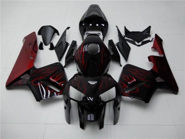 Honda CBR 600RR 2005-2006 - Vermelho Chama Preto