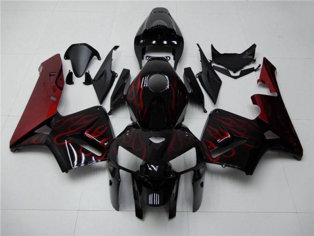 Honda CBR 600RR 2005-2006 - Vermelho Chama Preto