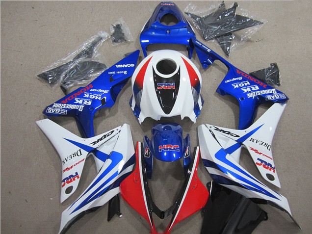 Honda CBR 600RR 2007-2008 - Azul Branco Vermelho HRC