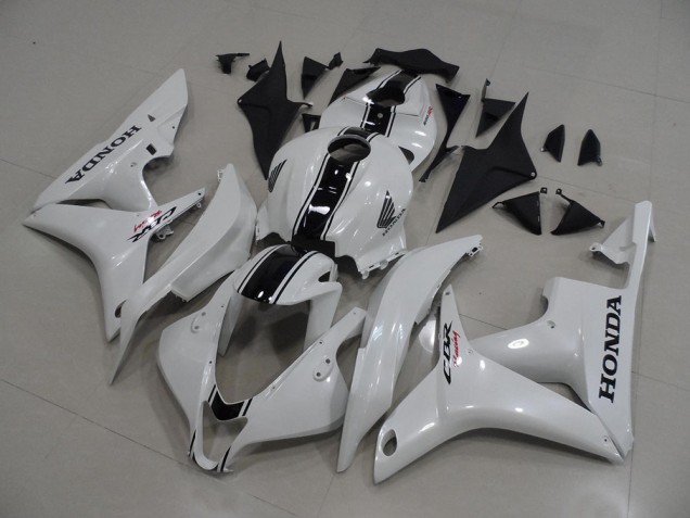 Honda CBR 600RR 2007-2008 - Branco Pérola & Preto Listra Honda CBR 600RR 2007-2008 - Branco Pérola & Preto Listra