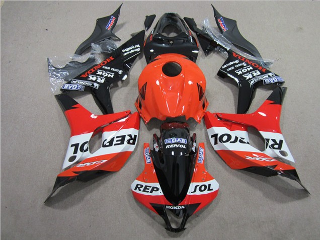Honda CBR 600RR 2007-2008 - Laranja Preto Repsol