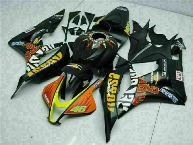 Honda CBR 600RR 2007-2008 - Preto Amarelo Repsol 46 Honda CBR 600RR 2007-2008 - Preto Amarelo Repsol 46