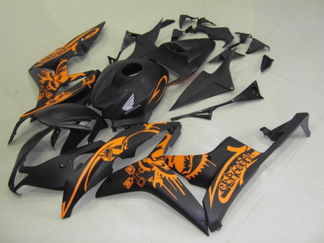 Honda CBR 600RR 2007-2008 - Preto Fosco Laranja Adesivo Honda CBR 600RR 2007-2008 - Preto Fosco Laranja Adesivo