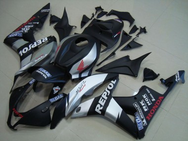 Honda CBR 600RR 2007-2008 - Preto Fosco Prata Repsol