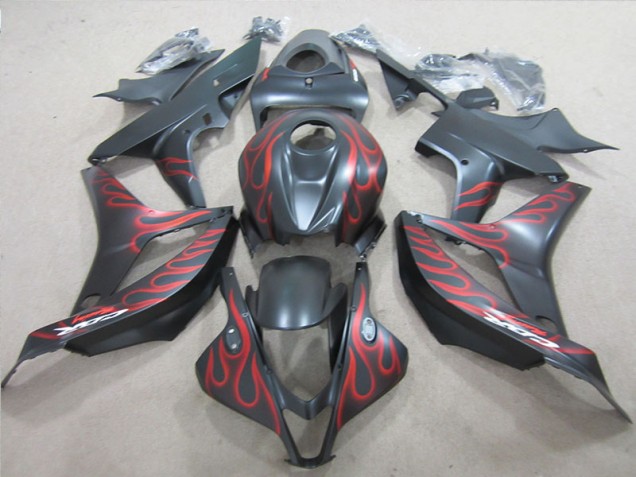 Honda CBR 600RR 2007-2008 - Preto & Vermelho Chama Honda CBR 600RR 2007-2008 - Preto & Vermelho Chama