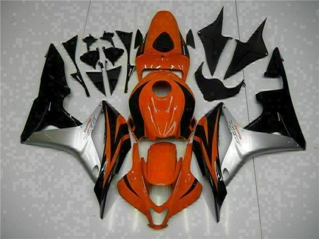 Honda CBR 600RR 2007-2008 - Preto Vermelho Prata