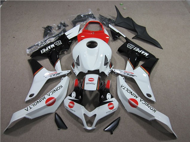 Honda CBR 600RR 2007-2008 - Vermelho Branco Preto Konica Minolta MAPEI Honda CBR 600RR 2007-2008 - Vermelho Branco Preto Konica Minolta MAPEI