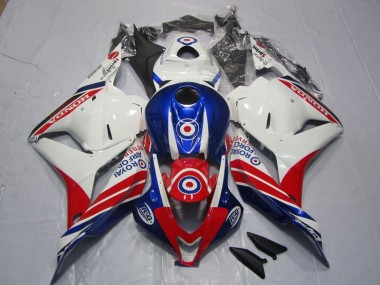 Honda CBR 600RR 2009-2012 - Branco Azul Vermelho