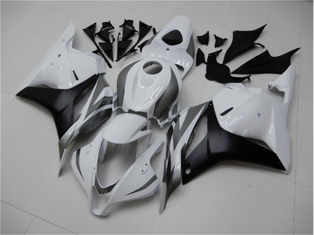 Honda CBR 600RR 2009-2012 - Branco Prata Preto Honda CBR 600RR 2009-2012 - Branco Prata Preto