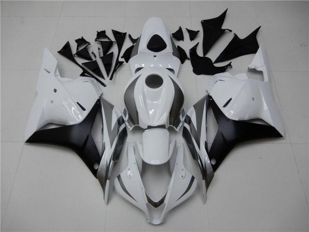 Honda CBR 600RR 2009-2012 - Branco Prata Preto Honda CBR 600RR 2009-2012 - Branco Prata Preto