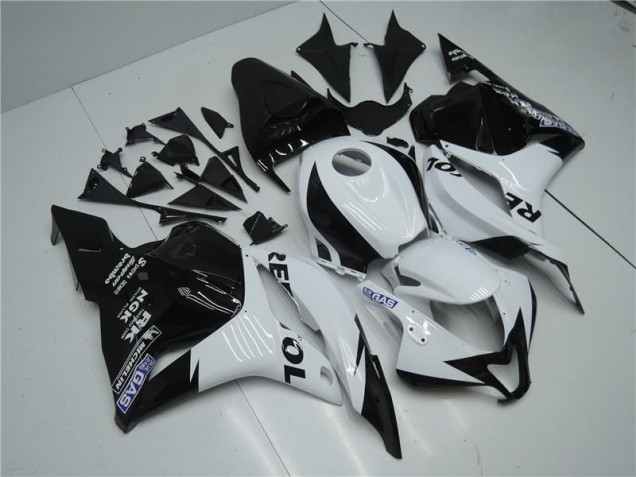 Honda CBR 600RR 2009-2012 - Branco Preto Honda CBR 600RR 2009-2012 - Branco Preto