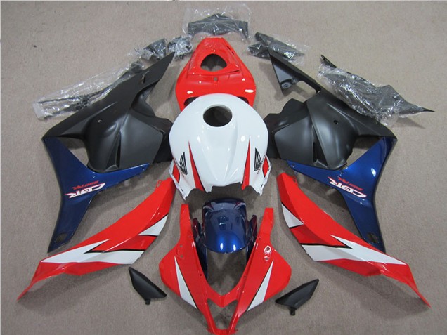 Honda CBR 600RR 2009-2012 - Branco Vermelho Azul Honda CBR 600RR 2009-2012 - Branco Vermelho Azul