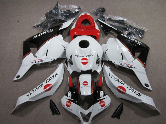 Honda CBR 600RR 2009-2012 - Branco Vermelho Konica Minolta Honda CBR 600RR 2009-2012 - Branco Vermelho Konica Minolta