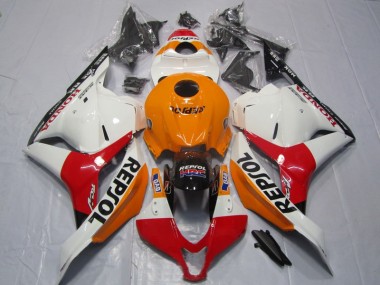 Honda CBR 600RR 2009-2012 - Laranja Vermelho Branco Repsol