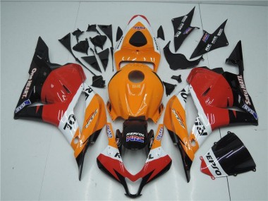 Honda CBR 600RR 2009-2012 - Laranja Vermelho Preto Repsol