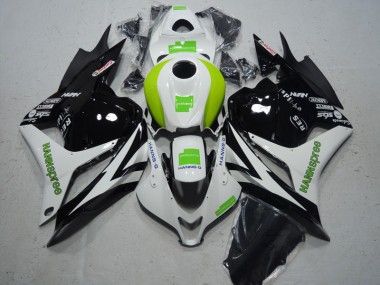 Honda CBR 600RR 2009-2012 - Preto Branco Verde Hannspree