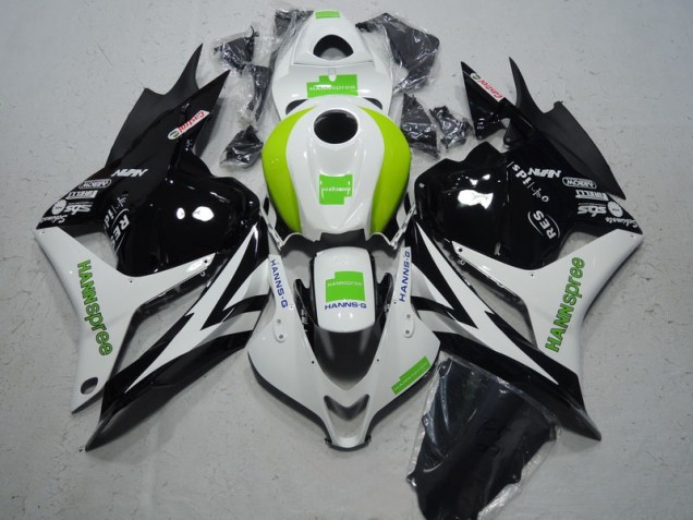 Honda CBR 600RR 2009-2012 - Preto Branco Verde Hannspree