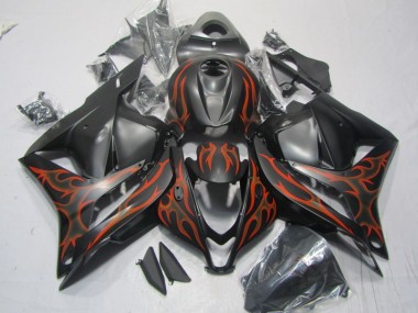 Honda CBR 600RR 2009-2012 - Preto Laranja Chama