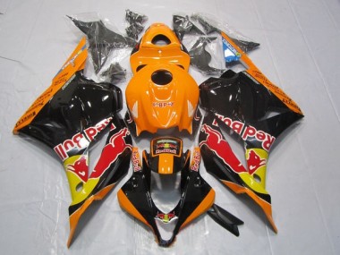 Honda CBR 600RR 2009-2012 - Preto Laranja Red Bull