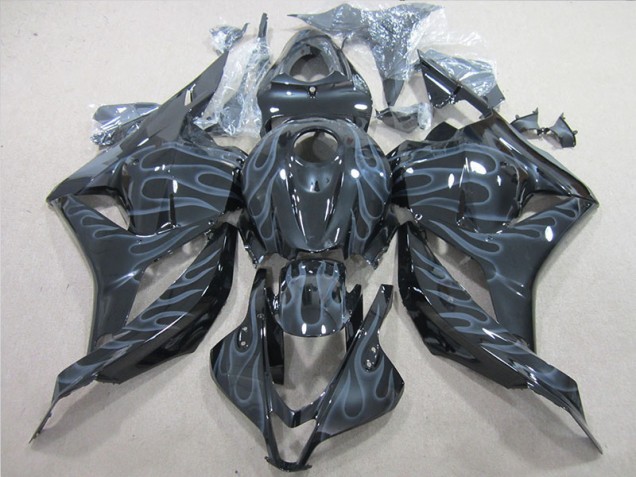 Honda CBR 600RR 2009-2012 - Preto Prata Chama