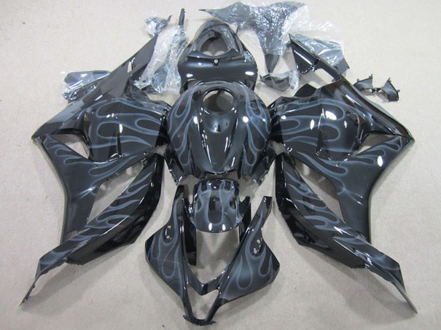 Honda CBR 600RR 2009-2012 - Preto Prata Chama