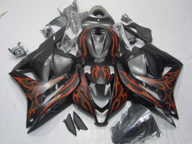 Honda CBR 600RR 2009-2012 - Preto Vermelho Chama