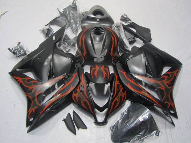 Honda CBR 600RR 2009-2012 - Preto Vermelho Chama