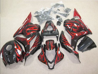 Honda CBR 600RR 2009-2012 - Preto Vermelho Chama