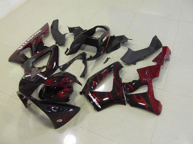 Honda CBR 900RR 929 2000-2001 - Preto Vermelho Chama Honda CBR 900RR 929 2000-2001 - Preto Vermelho Chama
