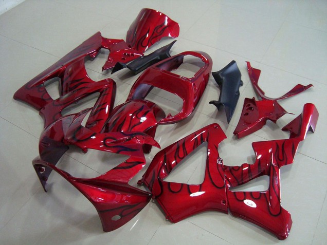 Honda CBR 900RR 929 2000-2001 - Vermelho Preto Chama