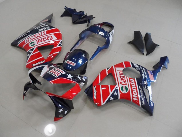 Honda CBR 900RR 954 2002-2003 - Azul Vermelho Cycle World Castrol Honda CBR 900RR 954 2002-2003 - Azul Vermelho Cycle World Castrol