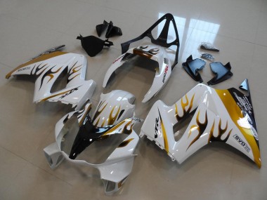 Honda VFR 800 2002-2013 - Branco Ouro Preto Chama