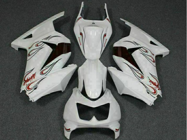 Kawasaki EX250 2008-2012 - Branco Vermelho