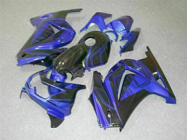 Kawasaki EX250 2008-2012 - Preto Azul Kawasaki EX250 2008-2012 - Preto Azul