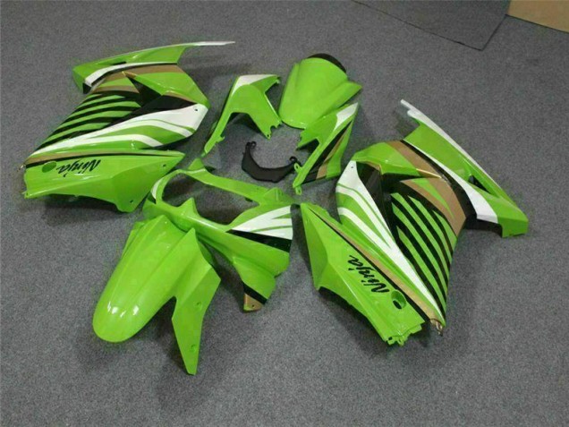 Kawasaki EX250 2008-2012 - Verde Branco Preto Ninja Kawasaki EX250 2008-2012 - Verde Branco Preto Ninja