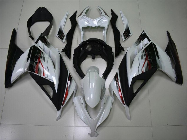 Kawasaki EX300 2013-2016 - Branco Preto Kawasaki EX300 2013-2016 - Branco Preto