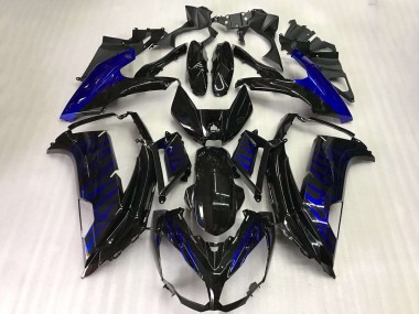 Kawasaki EX650 2012-2016 - Preto Azul Chama