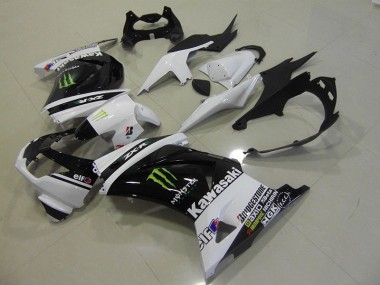 Kawasaki ZX 250R 2008-2012 - Preto Branco Monster