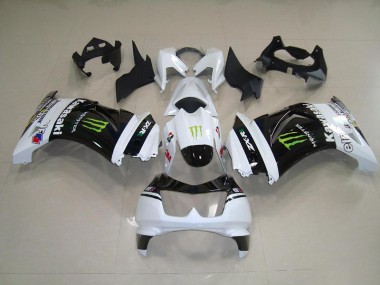 Kawasaki ZX 250R 2008-2012 - Preto Branco Monster