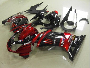 Kawasaki ZX 250R 2008-2012 - Preto Vermelho Monster