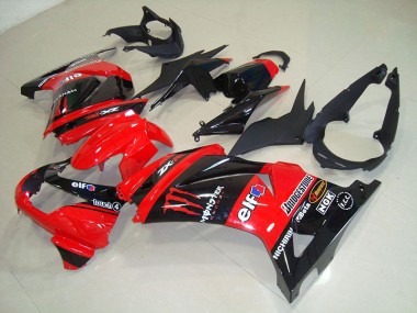 Kawasaki ZX 250R 2008-2012 - Preto Vermelho Monster