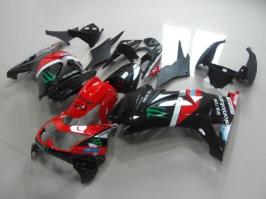 Kawasaki ZX 250R 2008-2012 - Vermelho & Preto Monster